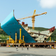 Illustration for article titled Pictures Of The Worlds Biggest Ship Being Built